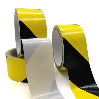 Ενιαία πλαισιωμένη κίτρινη μαύρη ταινία κινδύνου 300um αυτοκόλλητη