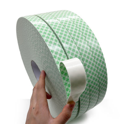 Διπλή επιχρισμένη ταινία από αφρό PU 1 mm λευκή ακρυλική κόλλα 24m