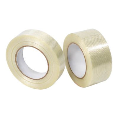 Αδιάβροχη ταινία από μονό κατευθυντικό ινώδες γυαλιού με πάχος 150mic και μέγεθος 48mm*40m για δεματοποίηση