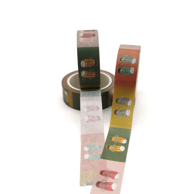 Τυπωμένο CMYK συνήθεια δώρο DIY που τυλίγει τεμαχισμένη την η Ταϊβάν ταινία εγγράφου συσκευασίας Washi